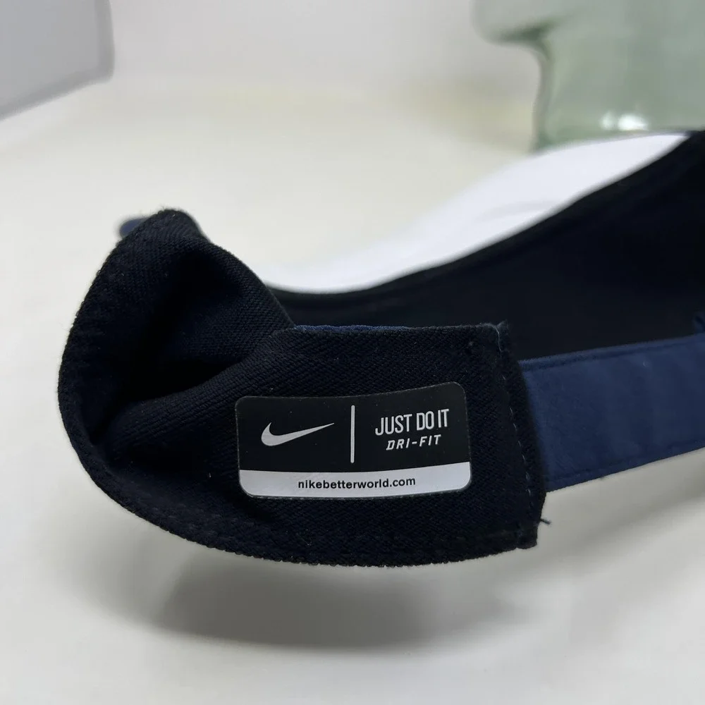 Nike BYU Cougars Football Visor Strap Back Men Blue Dri‎ Fit College Team Issued